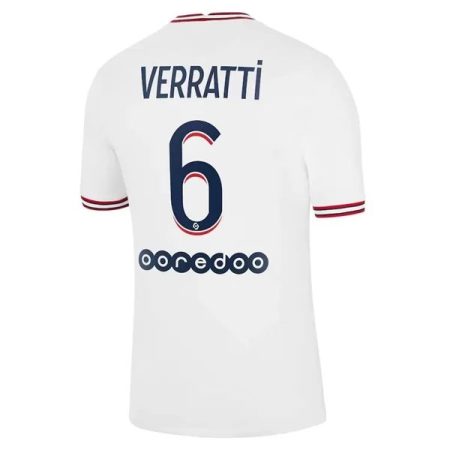 Camisolas de Futebol Paris Saint Germain PSG Fourth Marco Verratti 6 Principal 2021 2022